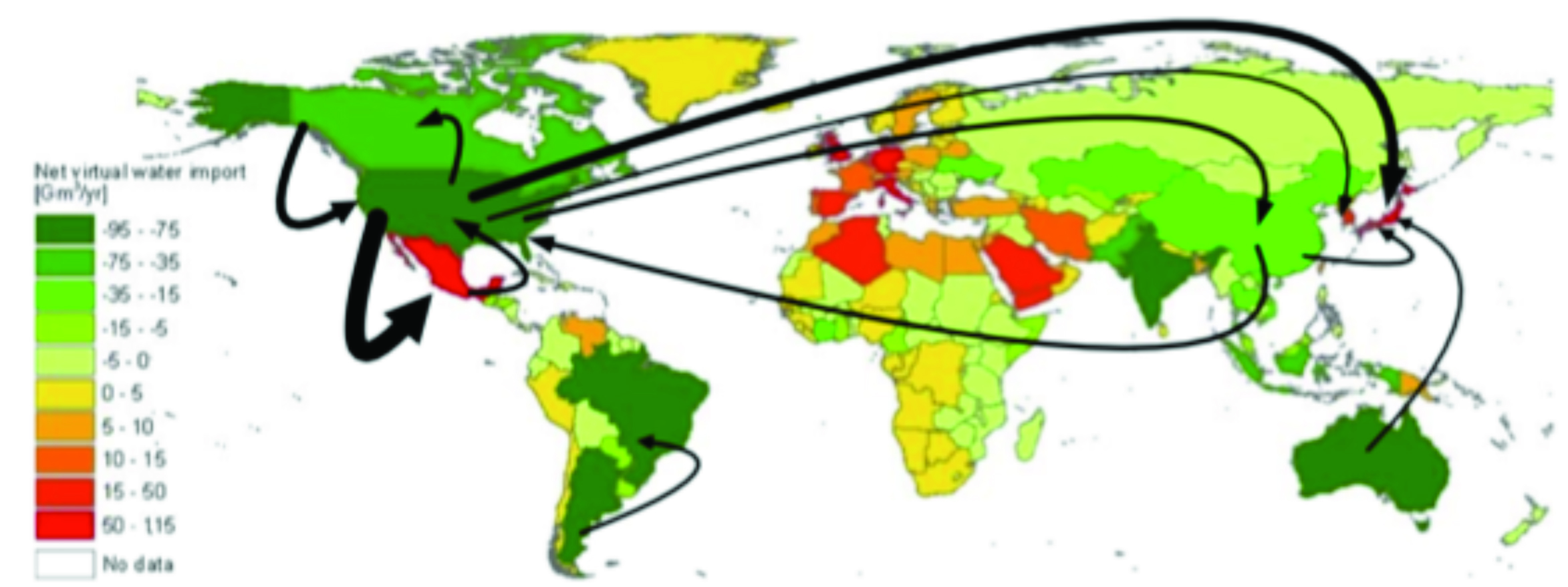 map of global agricultural trade